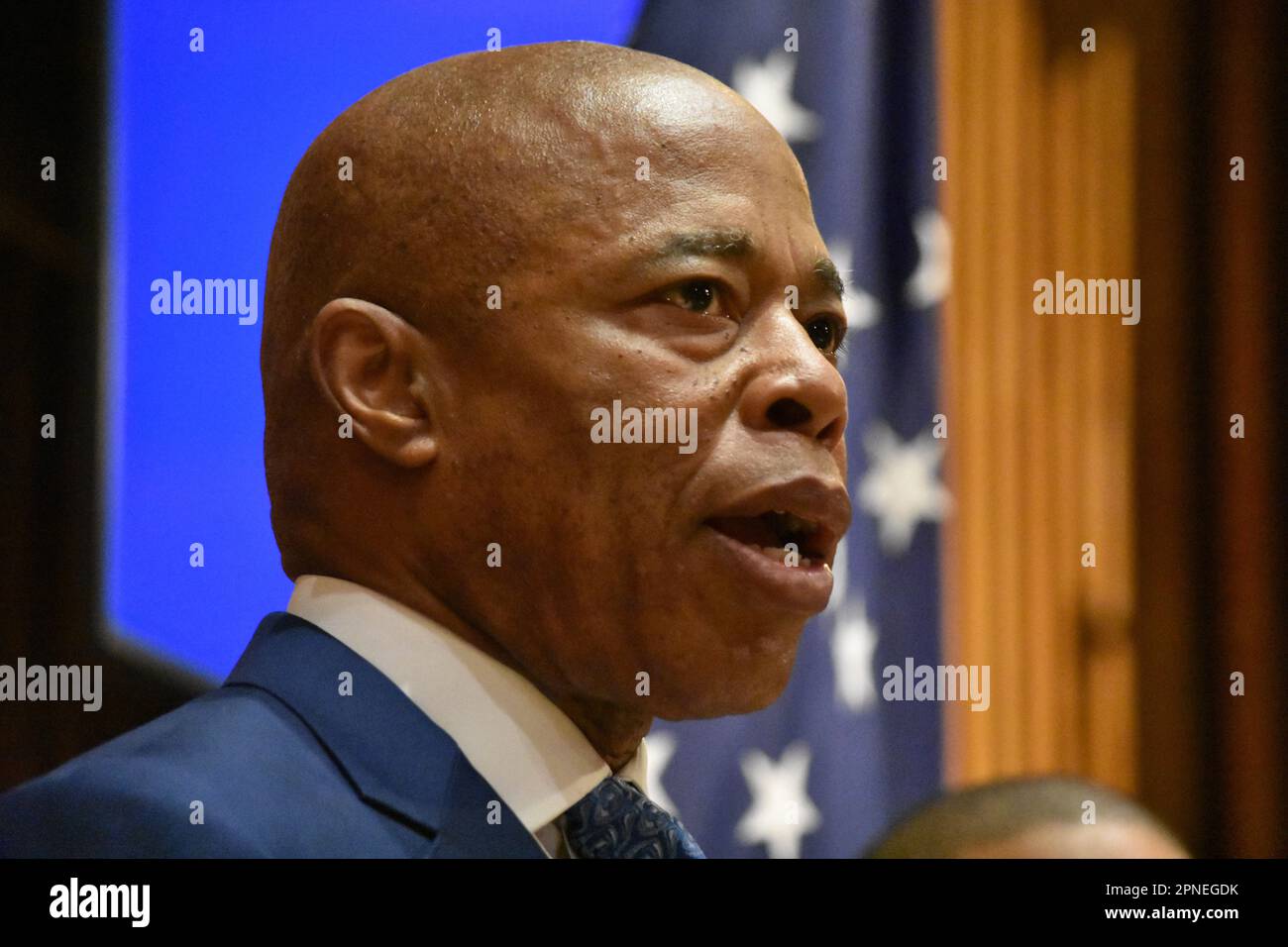 New York, United States. 18th Apr, 2023. New York City Mayor Eric Adams