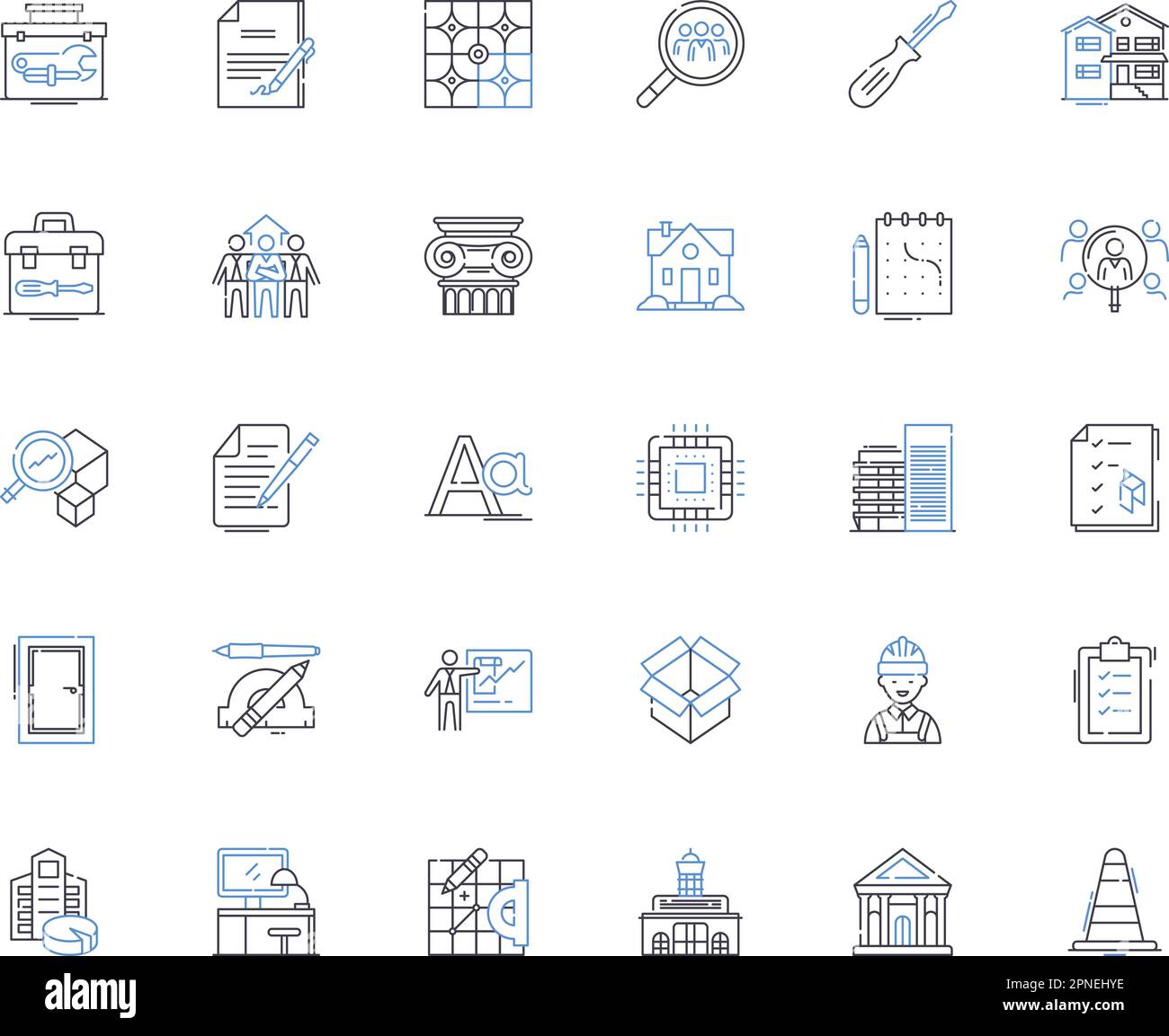 Technology devices line icons collection. Smartph, Laptop, Tablet ...