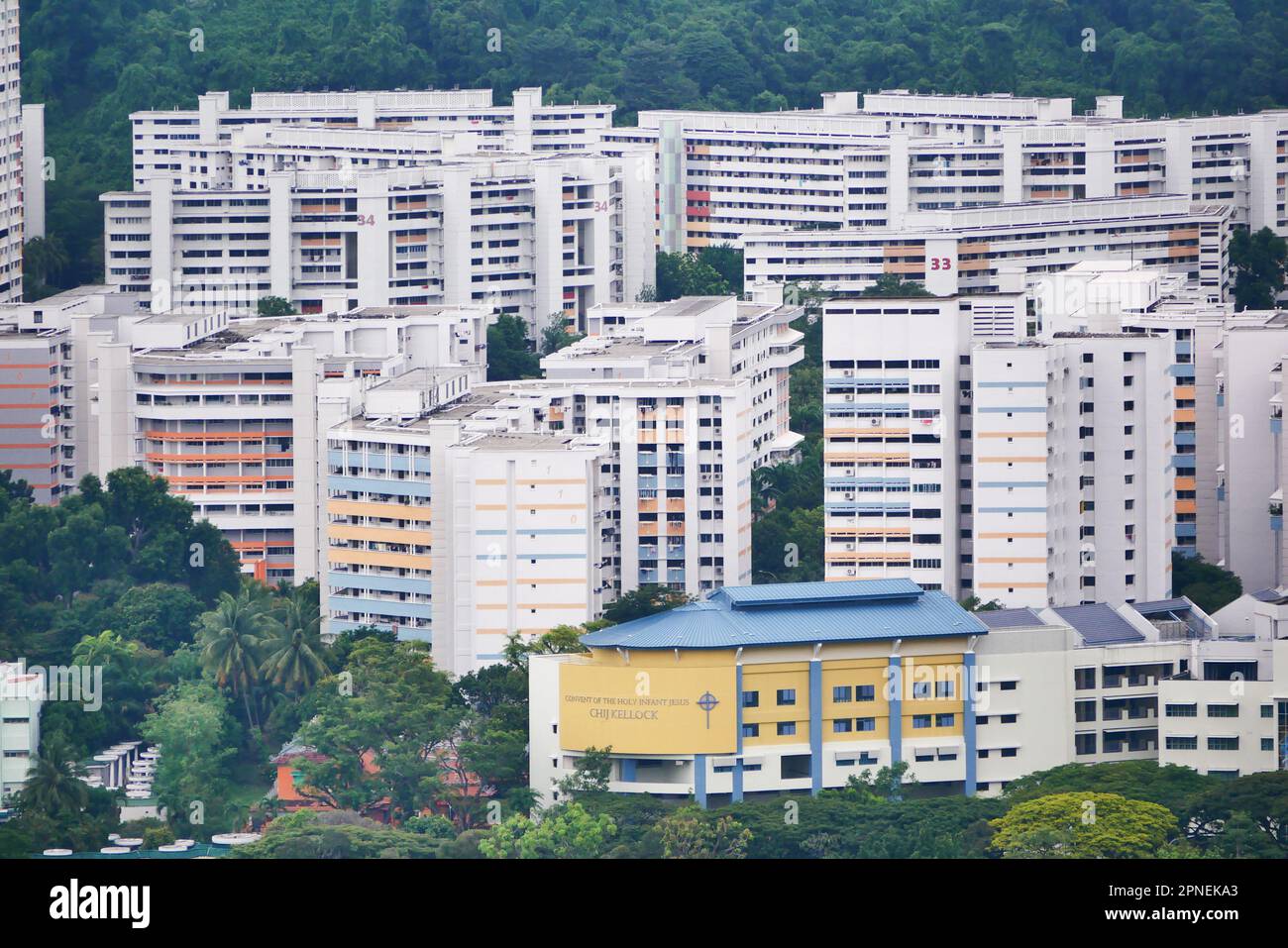 Arial view singapore city buildings hi-res stock photography and images ...