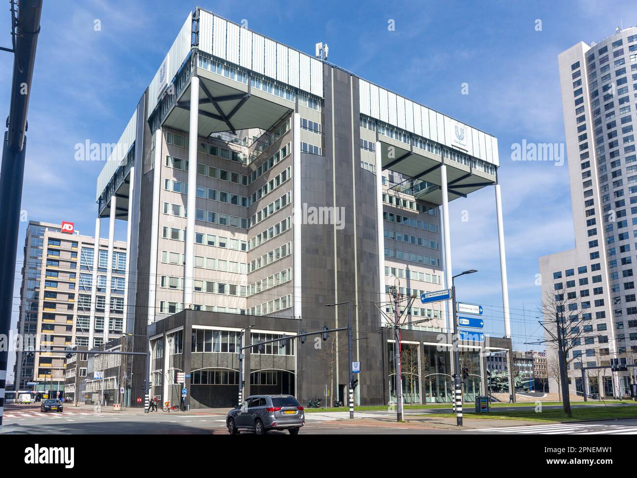 Procter & Gamble (P&G) Nederland Building, Weena,  Rotterdam Centrum, Rotterdam, South Holland Province, Kingdom of the Netherlands Stock Photo