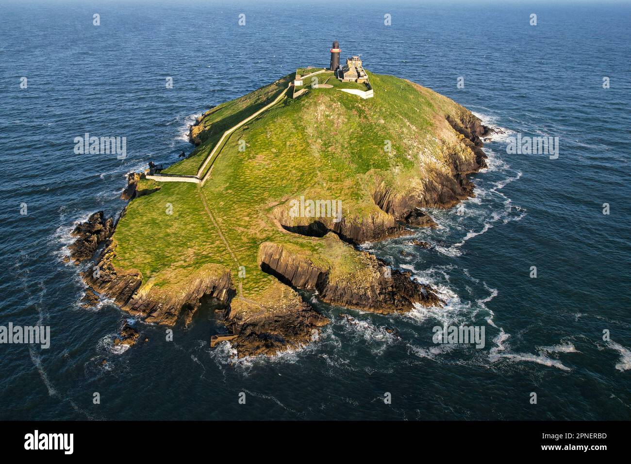 The Ballycotton Lighthouse in county Cork is one of only two black