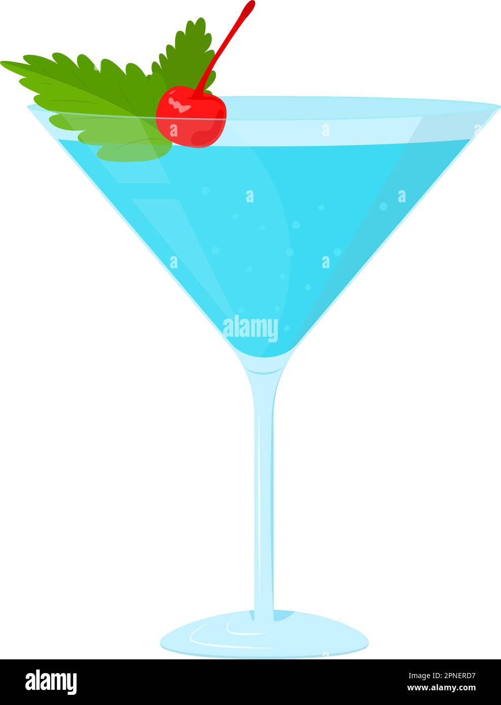 cocktail bikini with cherry and mint Stock Vector Image & Art - Alamy