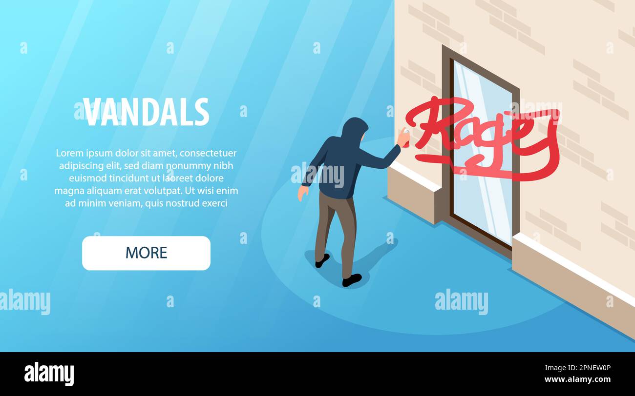 Vandals horizontal banner with male character hiding under hood