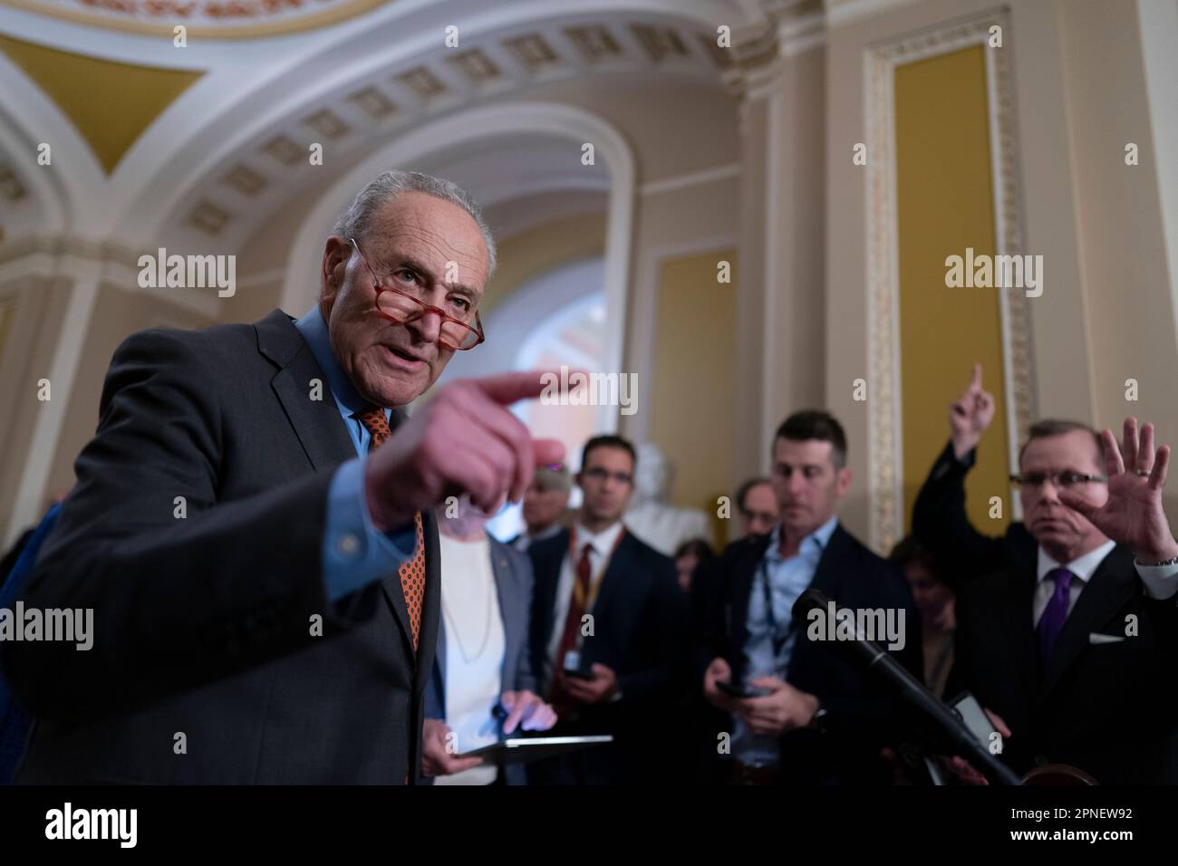 Senate Majority Leader Chuck Schumer, DN.Y., and the Democratic