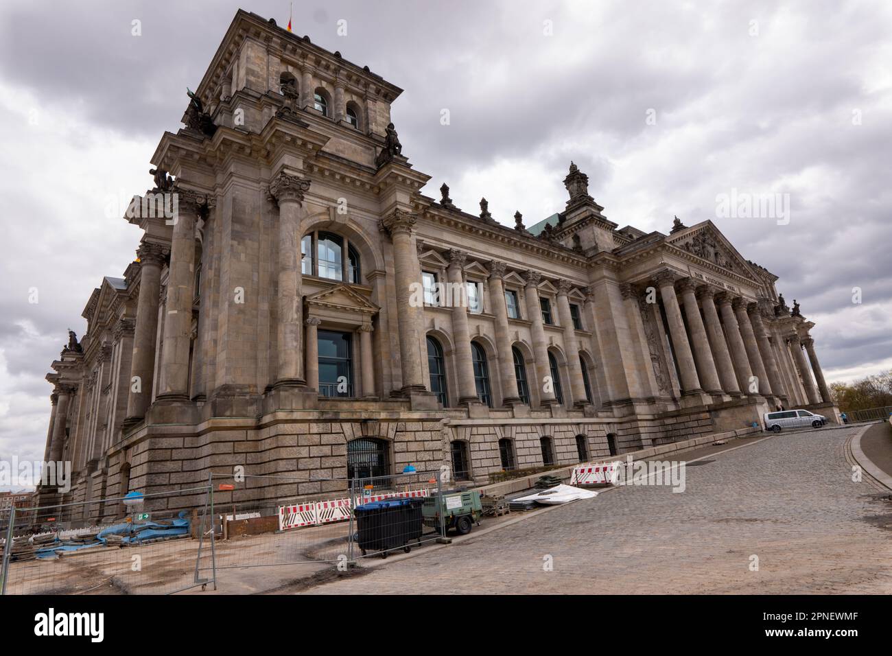 The Reichstag building, which houses the German parliament. Berlin