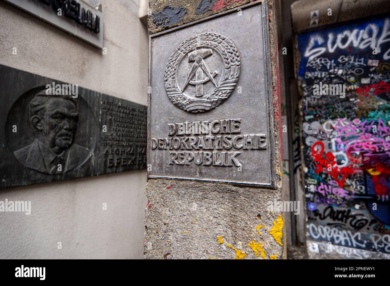 The entrance to the Berlin Wall Museum (Mauermuseum) in Berlin, Germany