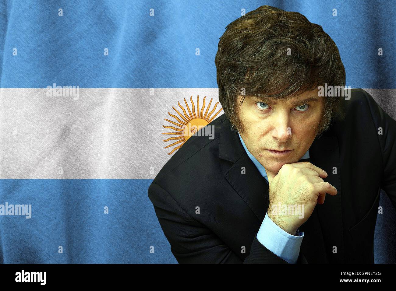 Javier milei and flag of argentina hi-res stock photography and images -  Alamy