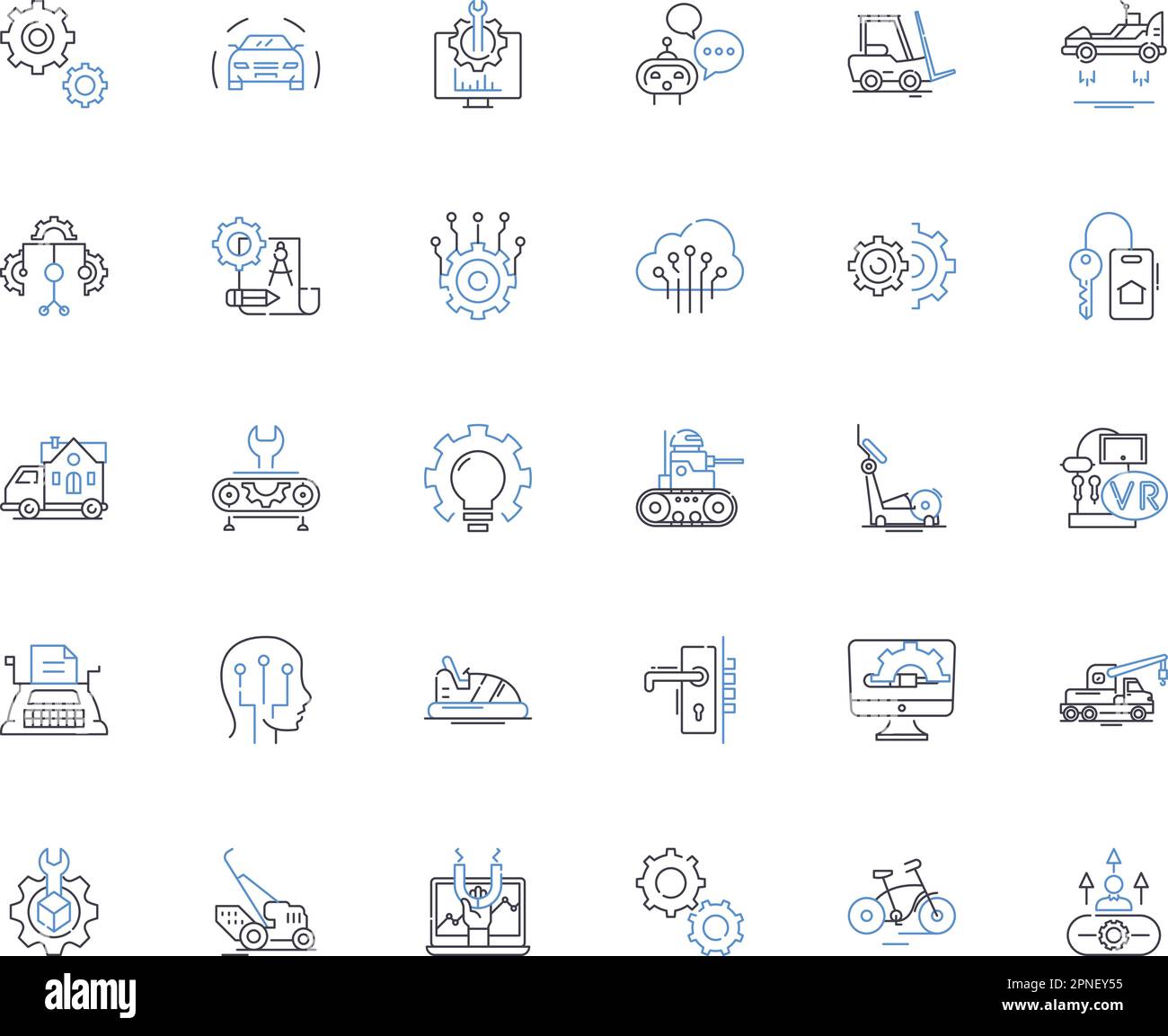Movement line icons collection. Motion, Mobility, Action, Gestures, Locomotion, Rhythm, Flow vector and linear illustration. Lilt,Traction,Momentum Stock Vector