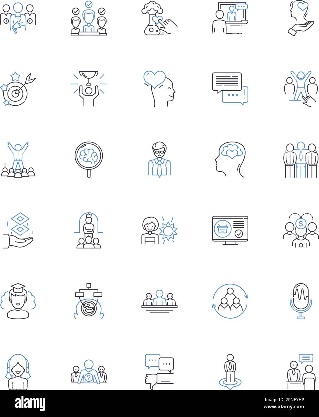 Innovative learning line icons collection. Creativity, Adaptability, Critical thinking, Experiential, Gamification, Collaboration, Engaging vector and Stock Vector