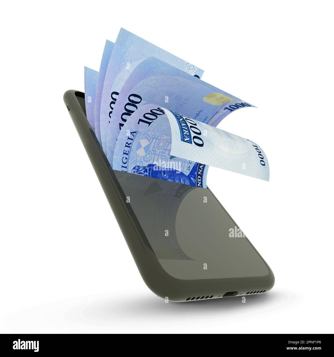 Money coming out of phone hi-res stock photography and images - Alamy