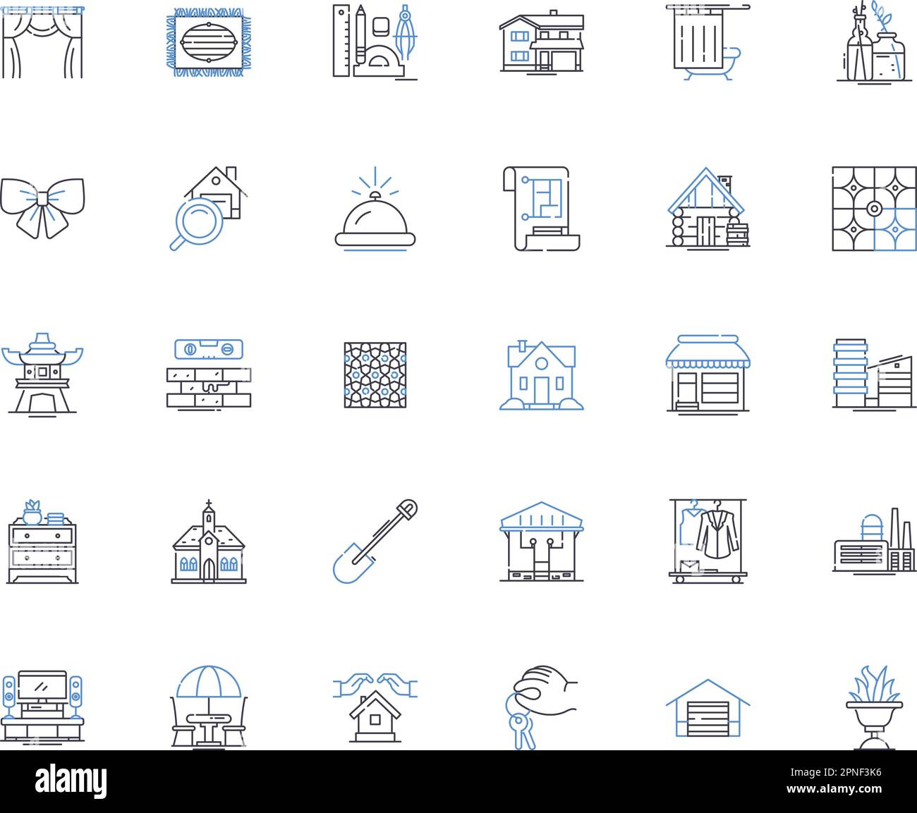 Urban Planning Line Icons Collection Density Zoning Sustainability Transportation 6744