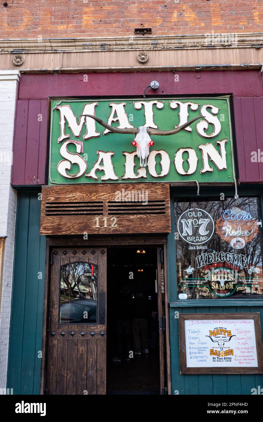 Historic whiskey row in prescott arizona stock photo alamy