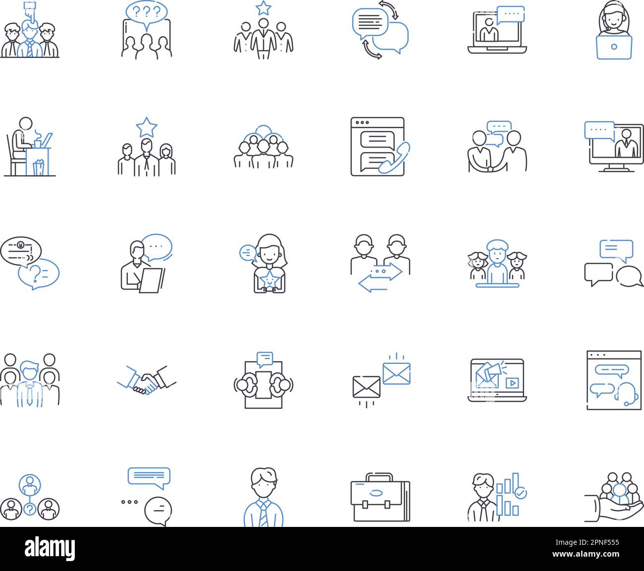 Visitors line icons collection. Tourists, Guests, Explorers, Travelers, Sightseers, Vacatirs, Holidaymakers vector and linear illustration Stock Vector
