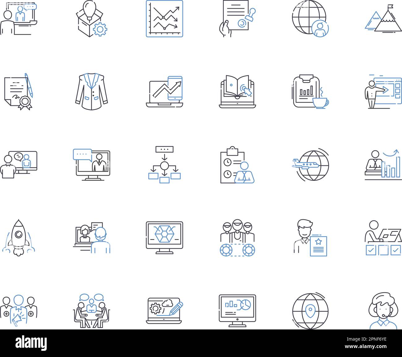 Government branch line icons collection. Legislative, Executive, Judicial, Administration, Lawmaking, Accountability, Oversight vector and linear Stock Vector