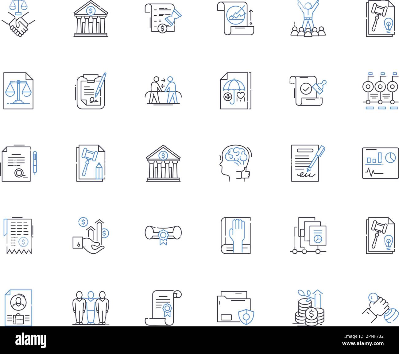 Corporate finance line icons collection. Investment, Capital, Financing ...