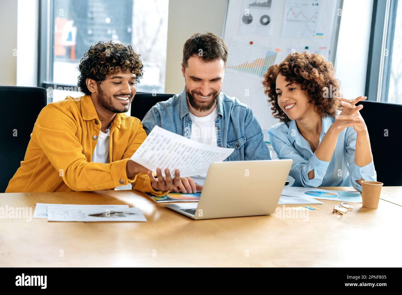 Creative designers working together on a design project, pantone ...