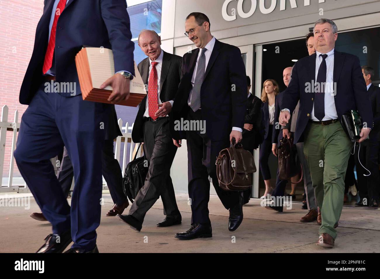 Wilmington, Delaware, USA. 18th Apr, 2023. Members of the Fox News