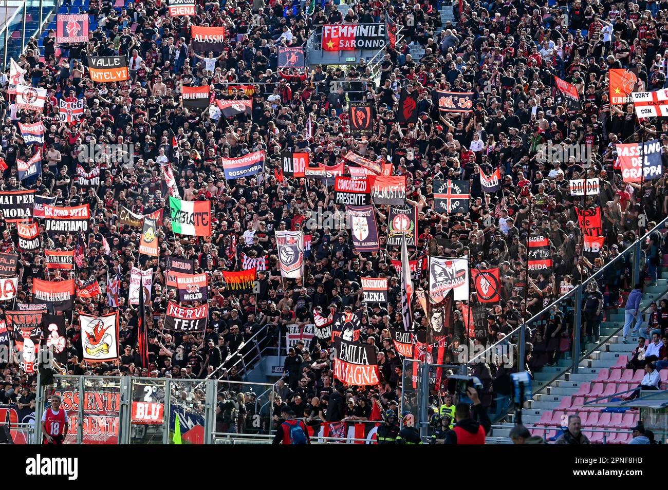 Renato Dall'Ara stadium, Bologna, Italy, April 15, 2023, AC Milan