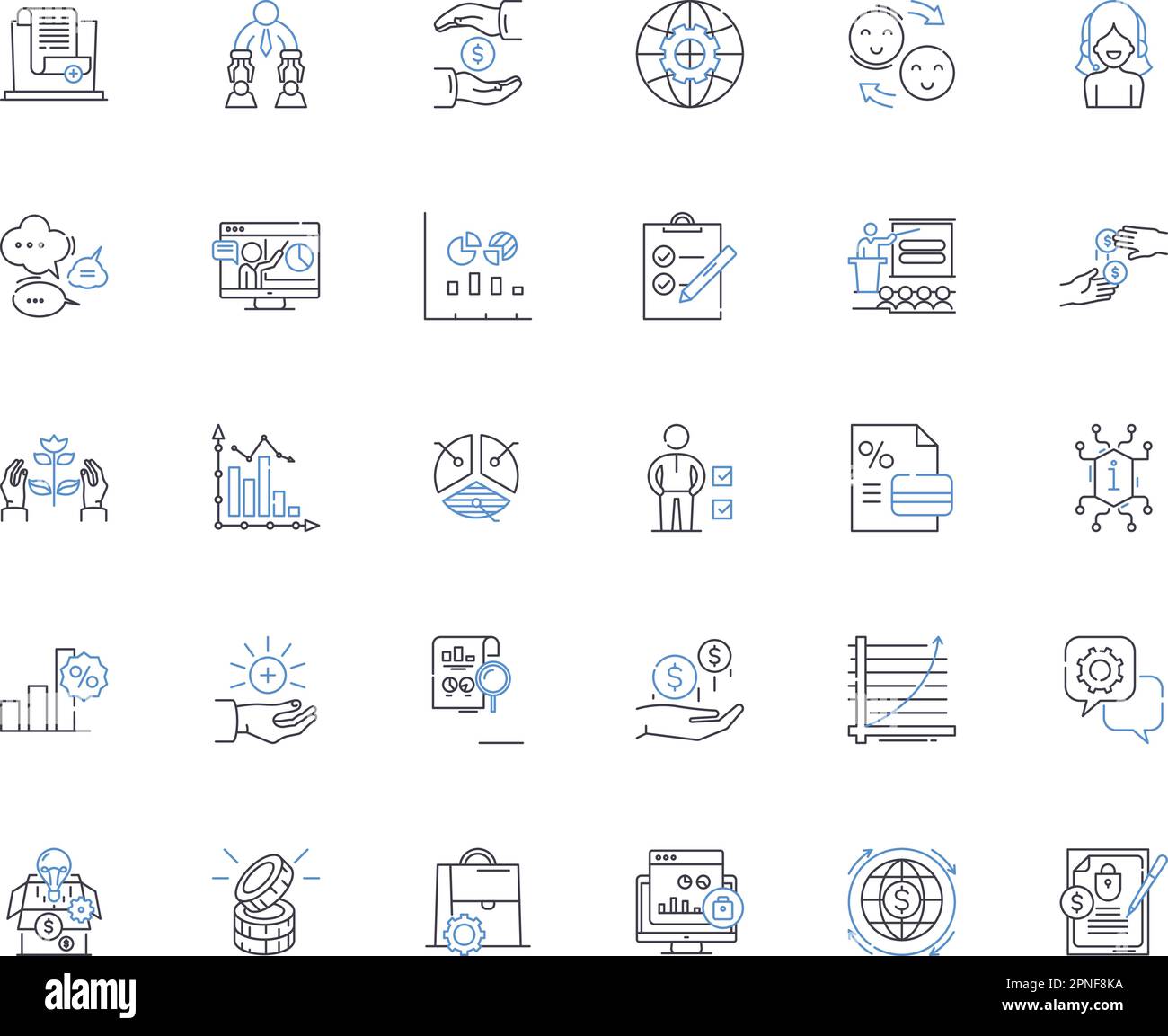 Evaluation Line Icons Collection Analysis Appraisal Assessment Audit Benchmarking 