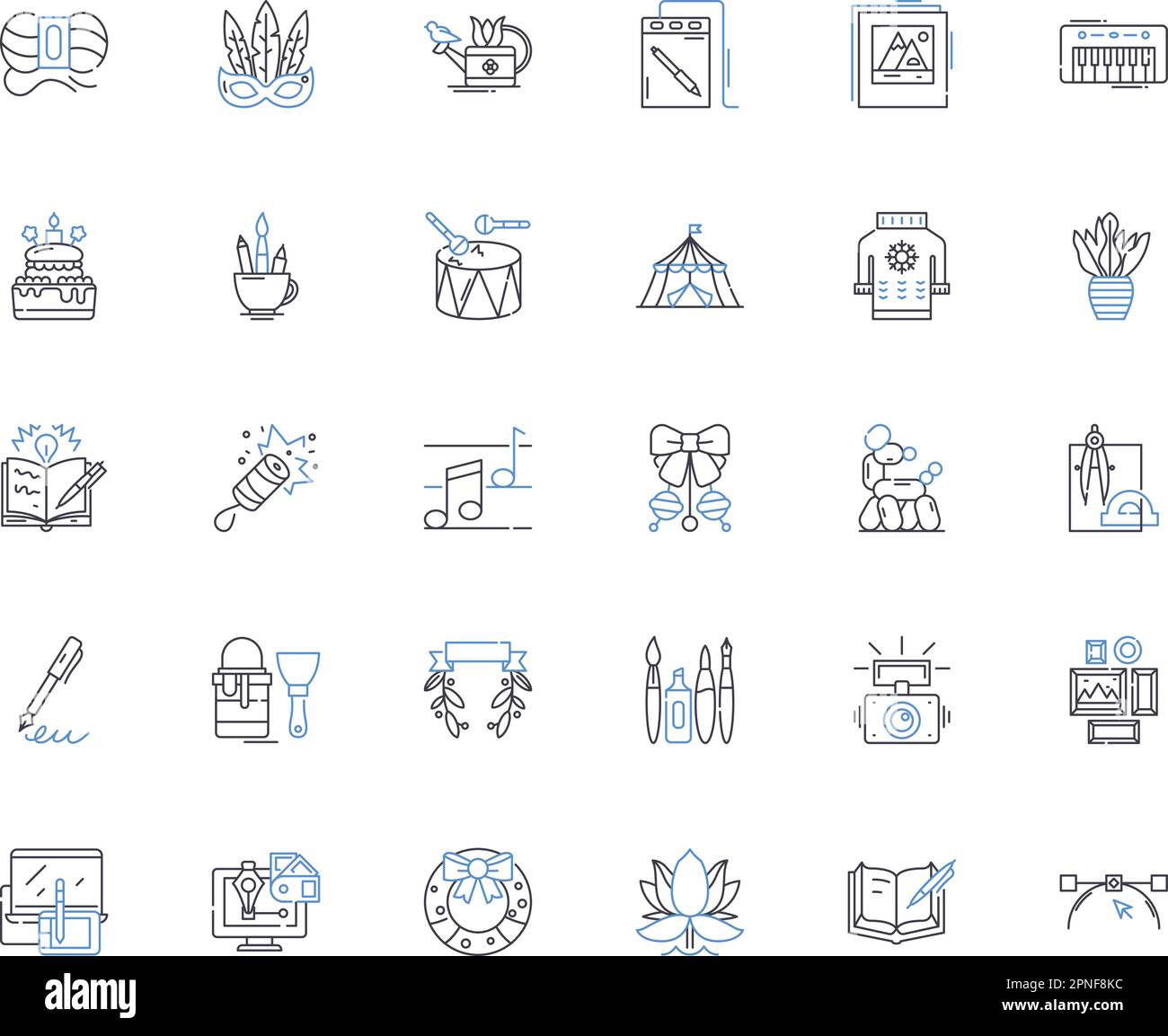 Original concept line icons collection. Innovation, Creativity, Novelty, Piering, Revolutioanry, Unconventional, Unique vector and linear illustration Stock Vector