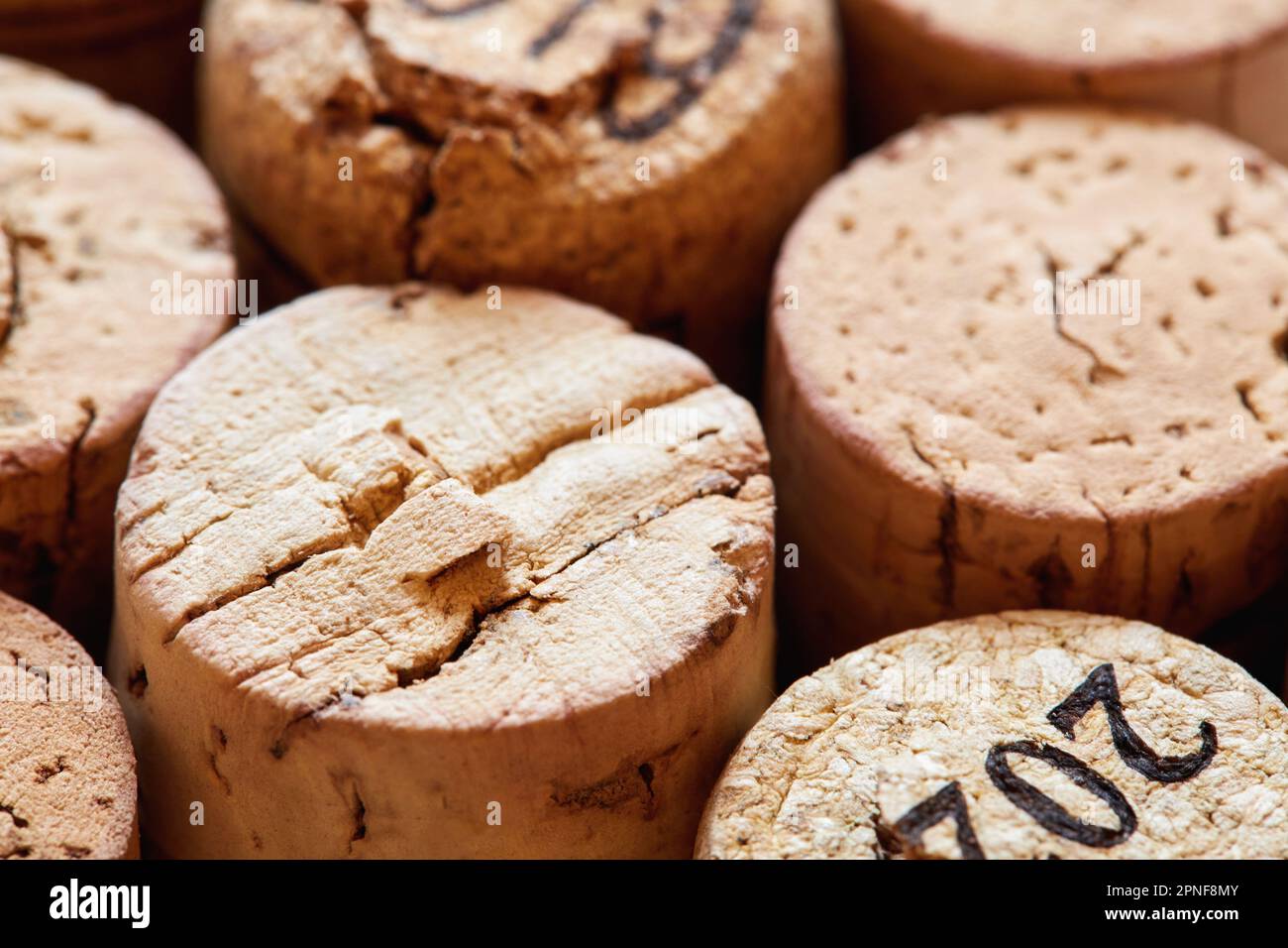 Close up of bottle corks Stock Photo