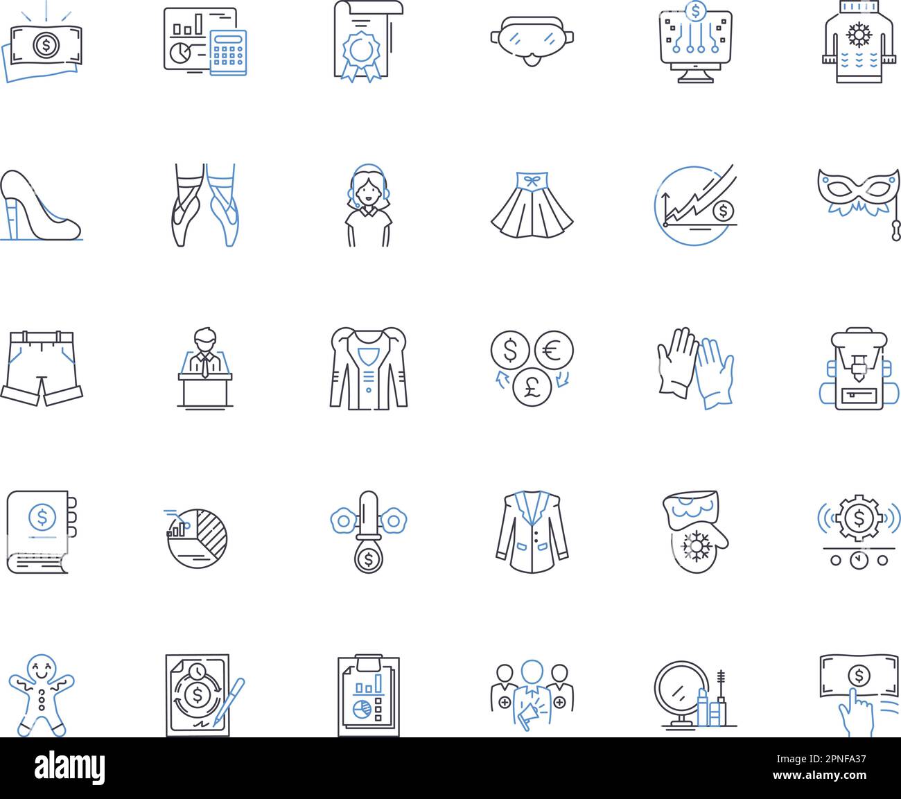 Movie theater line icons collection. Screen, Matinee, Ticket, Recliner, Projection, Premiere, Popcorn vector and linear illustration. Snack,Soundtrack Stock Vector