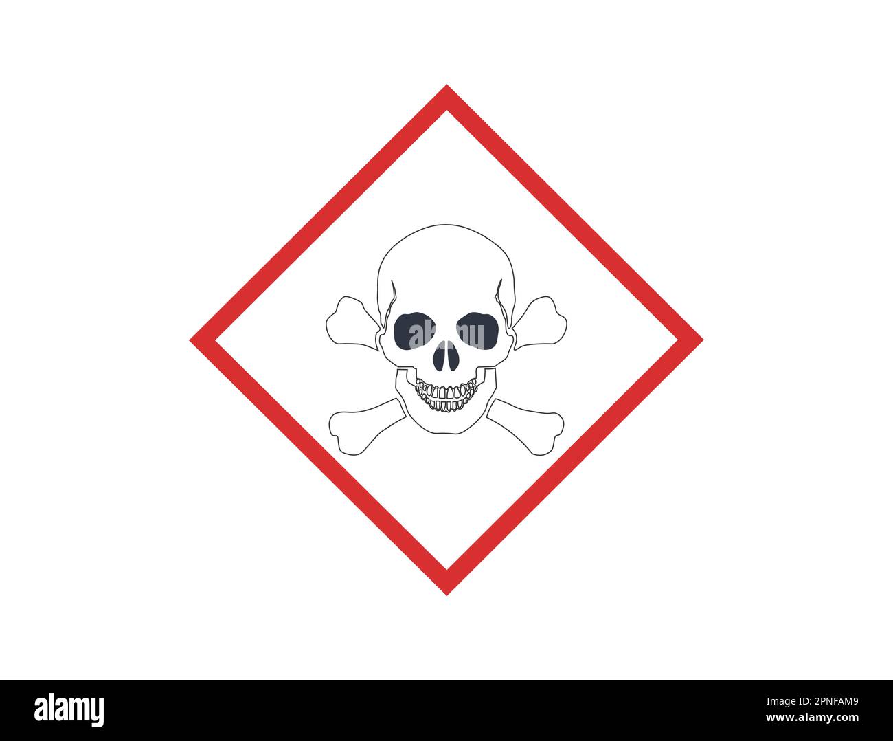 Acute Toxic Hazard Symbol. Vector Illustration for Safety Warning Stock ...