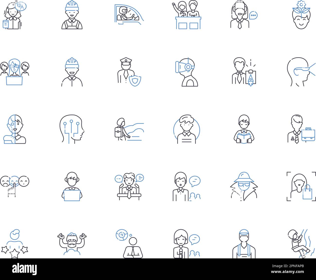 Alternates line icons collection. Options, Substitutes, Choices ...