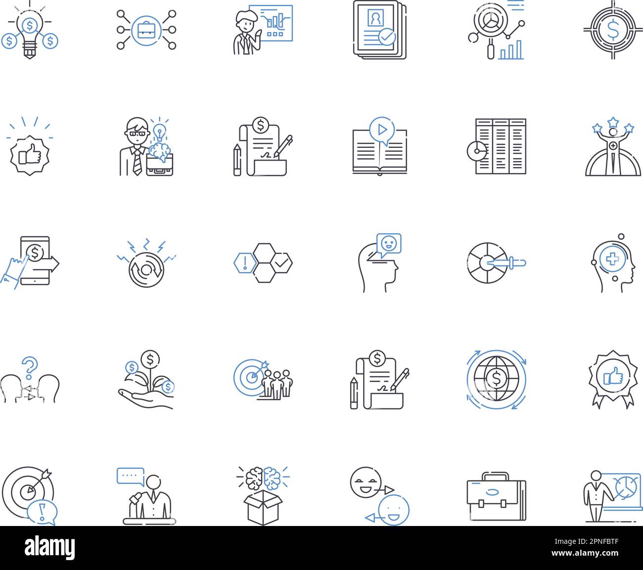 Angel investing line icons collection. Funding, Startups, Equity, Investment, Growth, Entrepreneurship, Capital vector and linear illustration. Seed Stock Vector