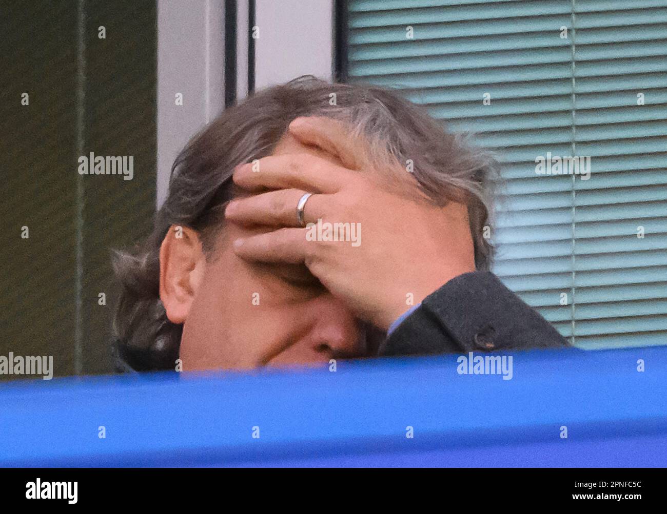 London, UK. 18th Apr, 2023. 18 Apr 2023 - Chelsea v Real Madrid - UEFA Champions League - Stamford Bridge Chelsea owner Todd Boehly during the Champions League match at Stamford Bridge, London. Picture Credit: Mark Pain/Alamy Live News Stock Photo