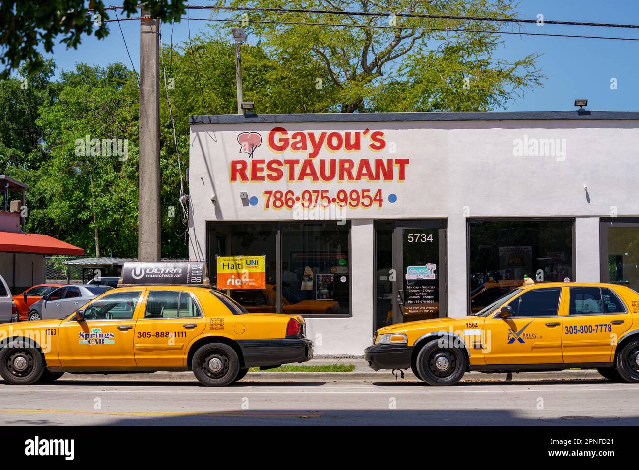 Little Haiti Miami, FL, USA April 18, 2023 Gayous Restaurant in