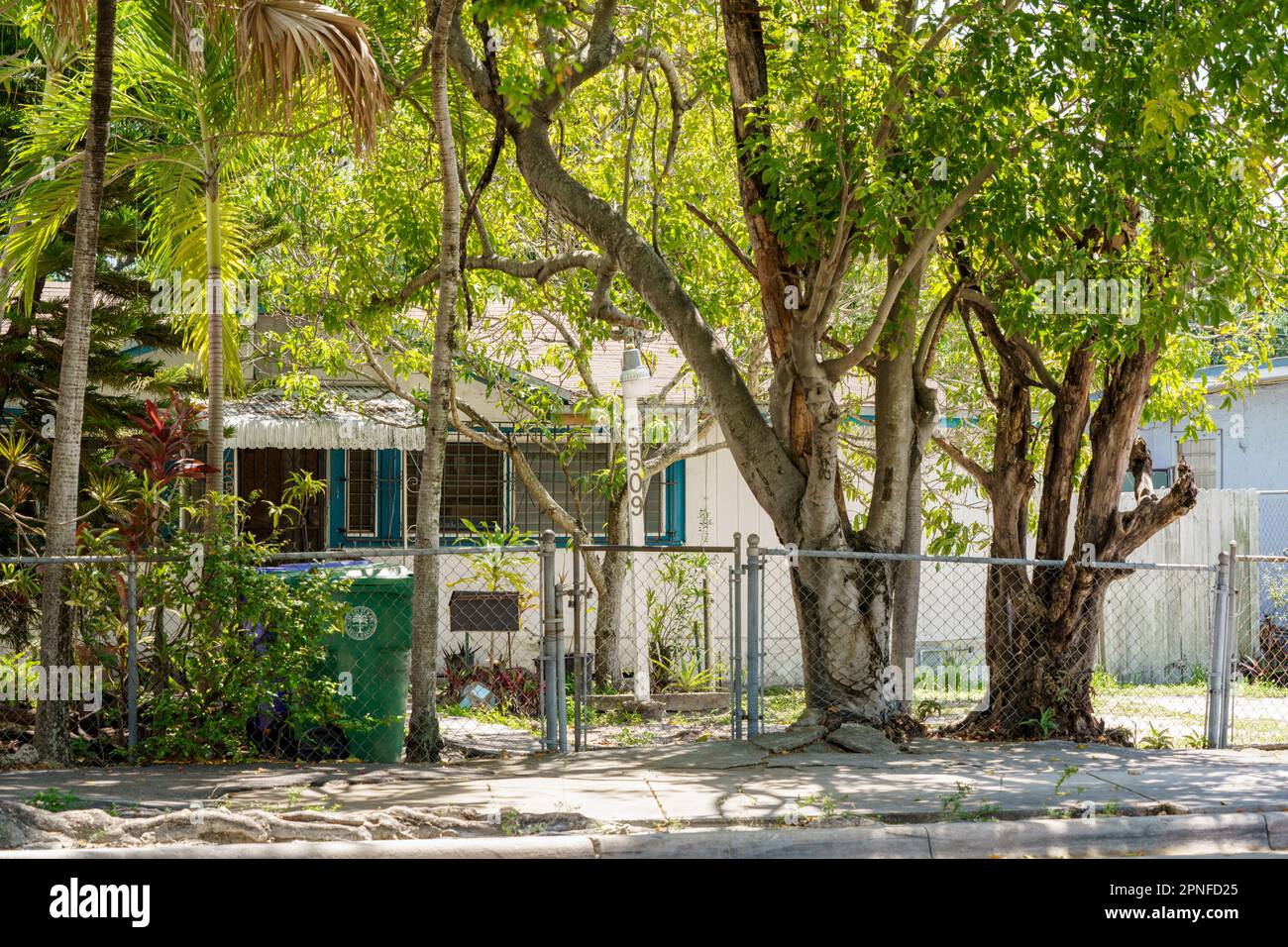 Little Haiti Miami, FL, USA April 18, 2023 Photo of a house in