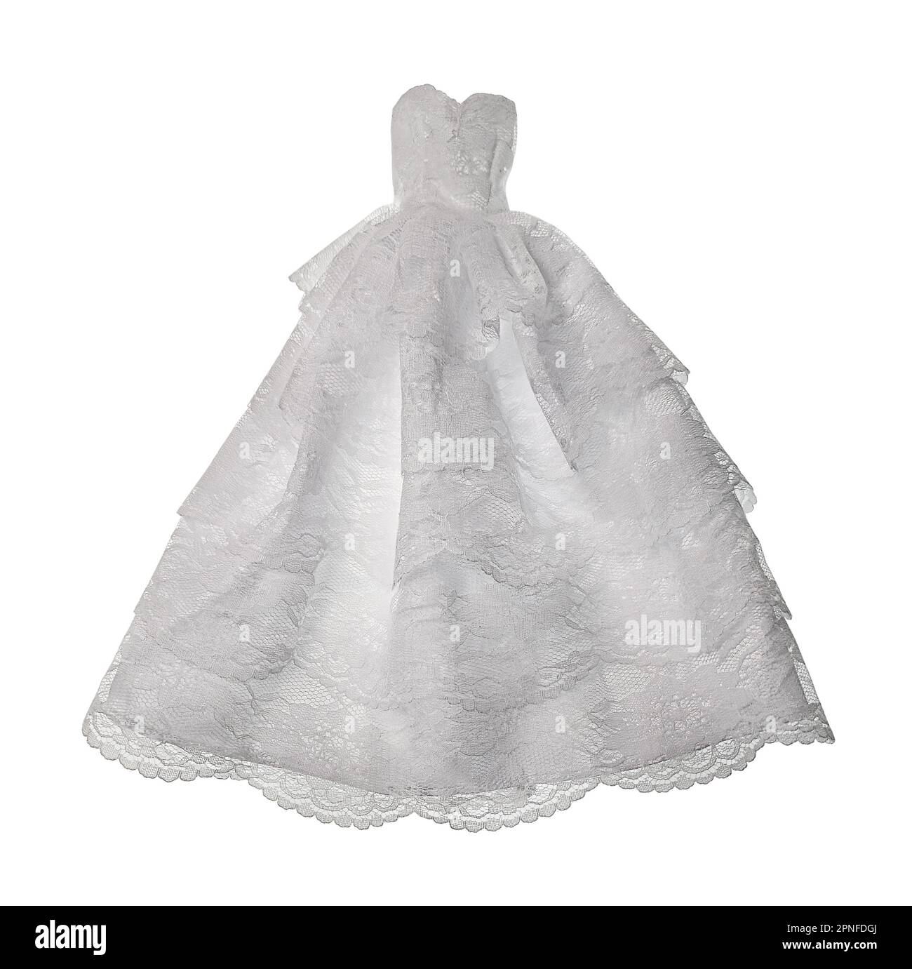 White lace wedding dress Stock Photo Alamy