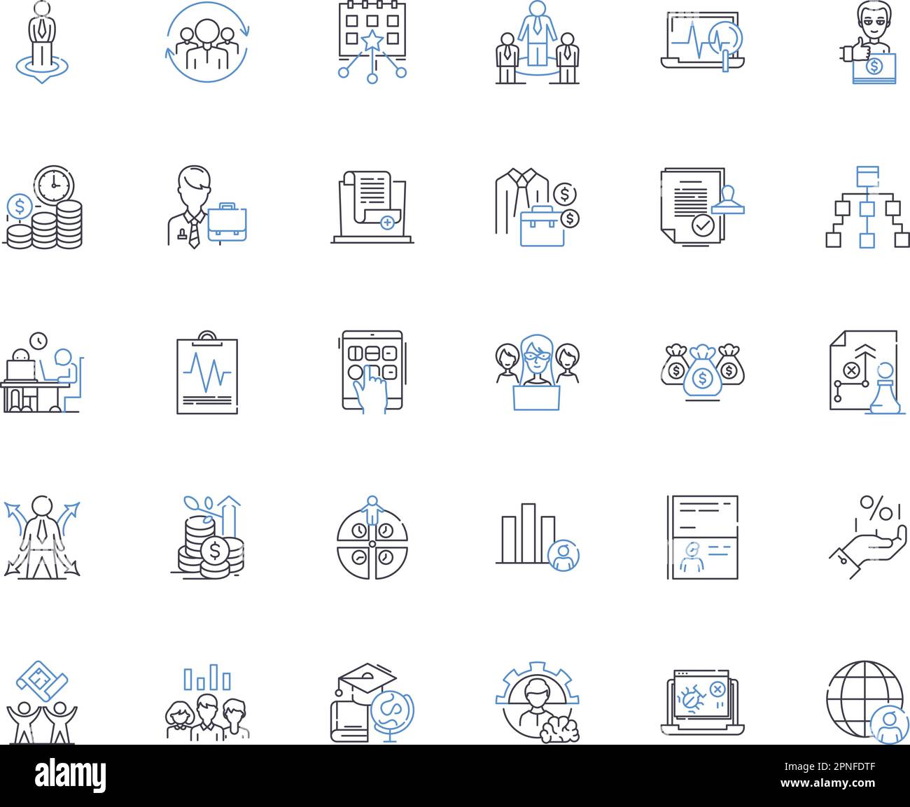 Marketing analysis line icons collection. Metrics, Sales, ROI ...