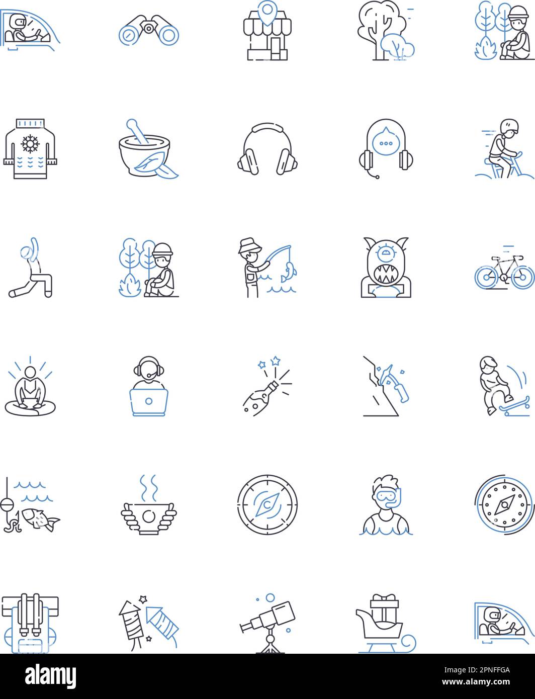Social media line icons collection. Nerks, Platforms, Sharing ...