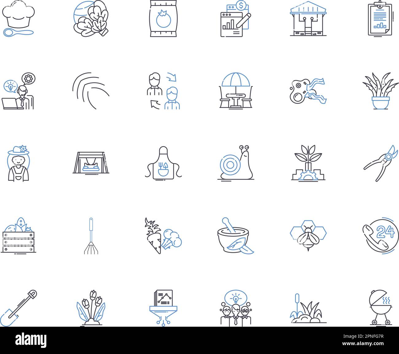Trading business line icons collection. Stocks, Bonds, Commodities, Futures, Forex, Options, Arbitrage vector and linear illustration. Liquidity Stock Vector