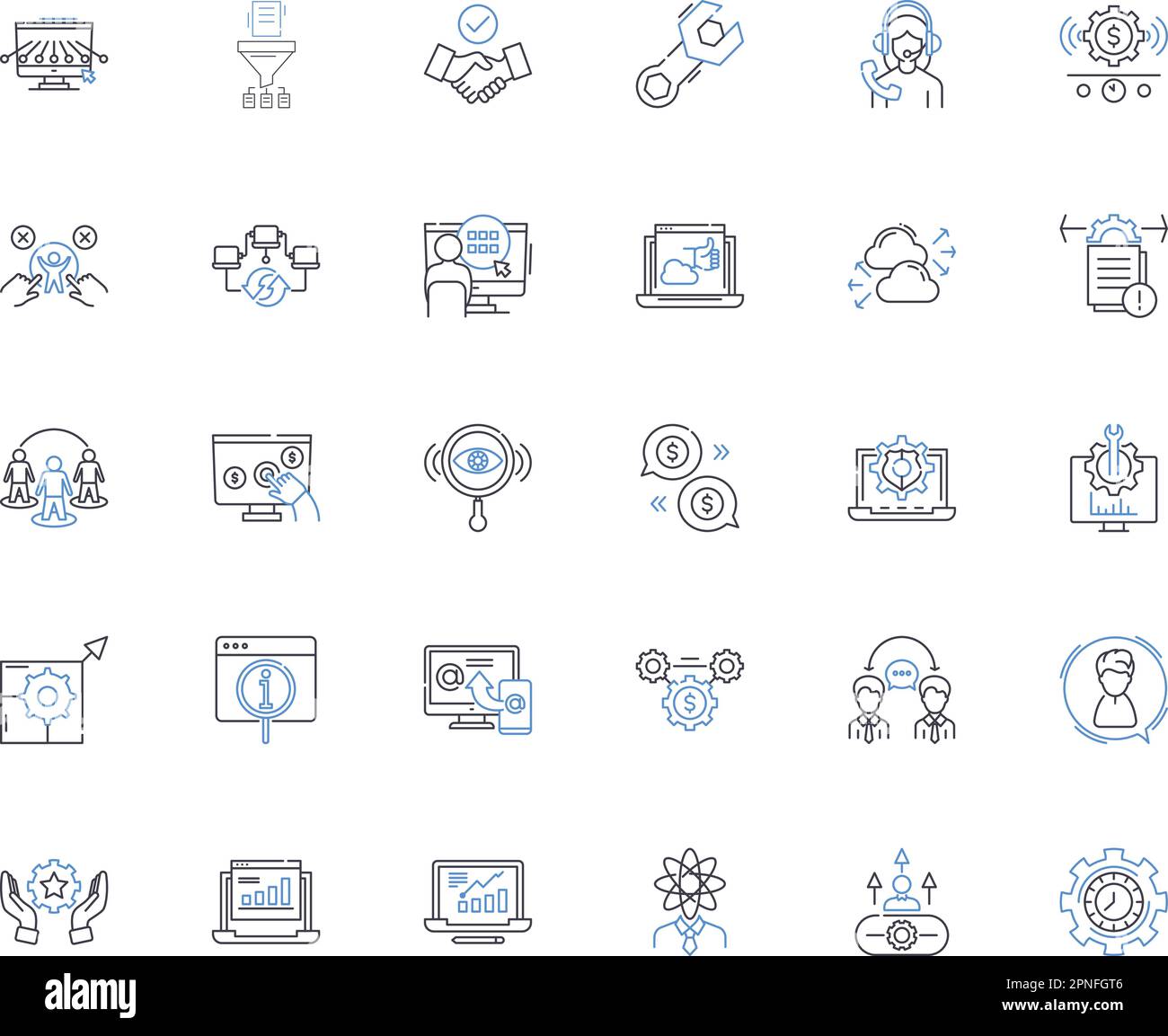 Skill enhancement line icons collection. Learning, Education, Training ...