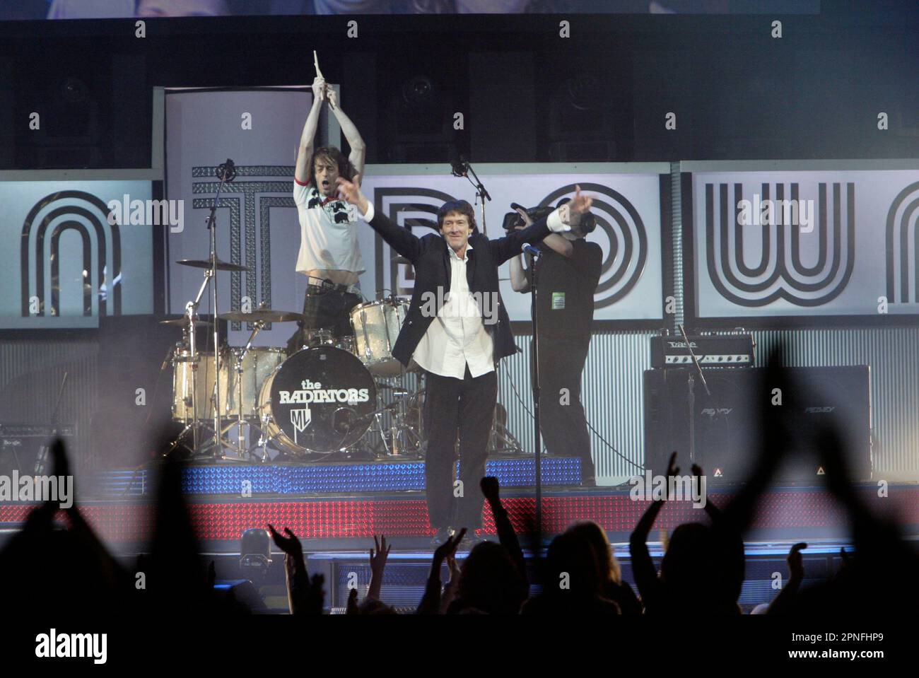 The Radiators performing at the Countdown Spectacular in the Acer Arena