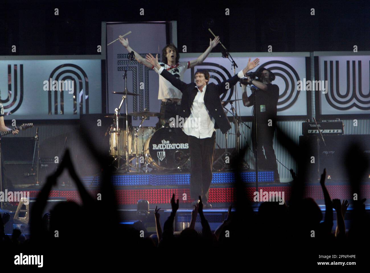 The Radiators performing at the Countdown Spectacular in the Acer Arena