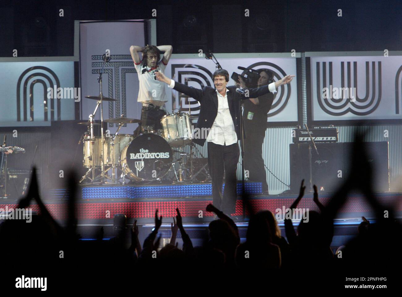 The Radiators performing at the Countdown Spectacular in the Acer Arena