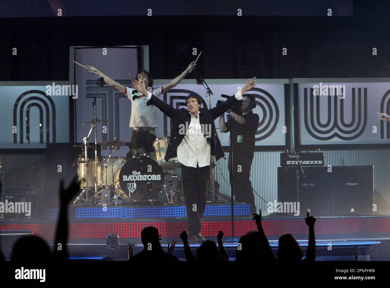 The Radiators performing at the Countdown Spectacular in the Acer Arena