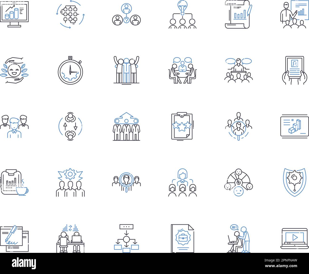 Communication strategy line icons collection. Messaging, T, Channels, Consistency, Targeting, Branding, Segmentation vector and linear illustration Stock Vector