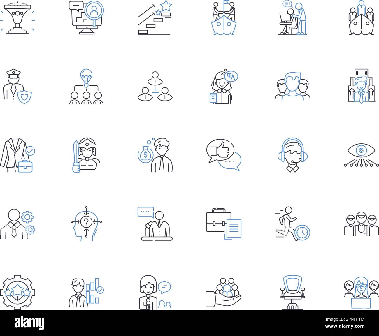 Business line icons collection. Entrepreneurship , Profit , Market ...