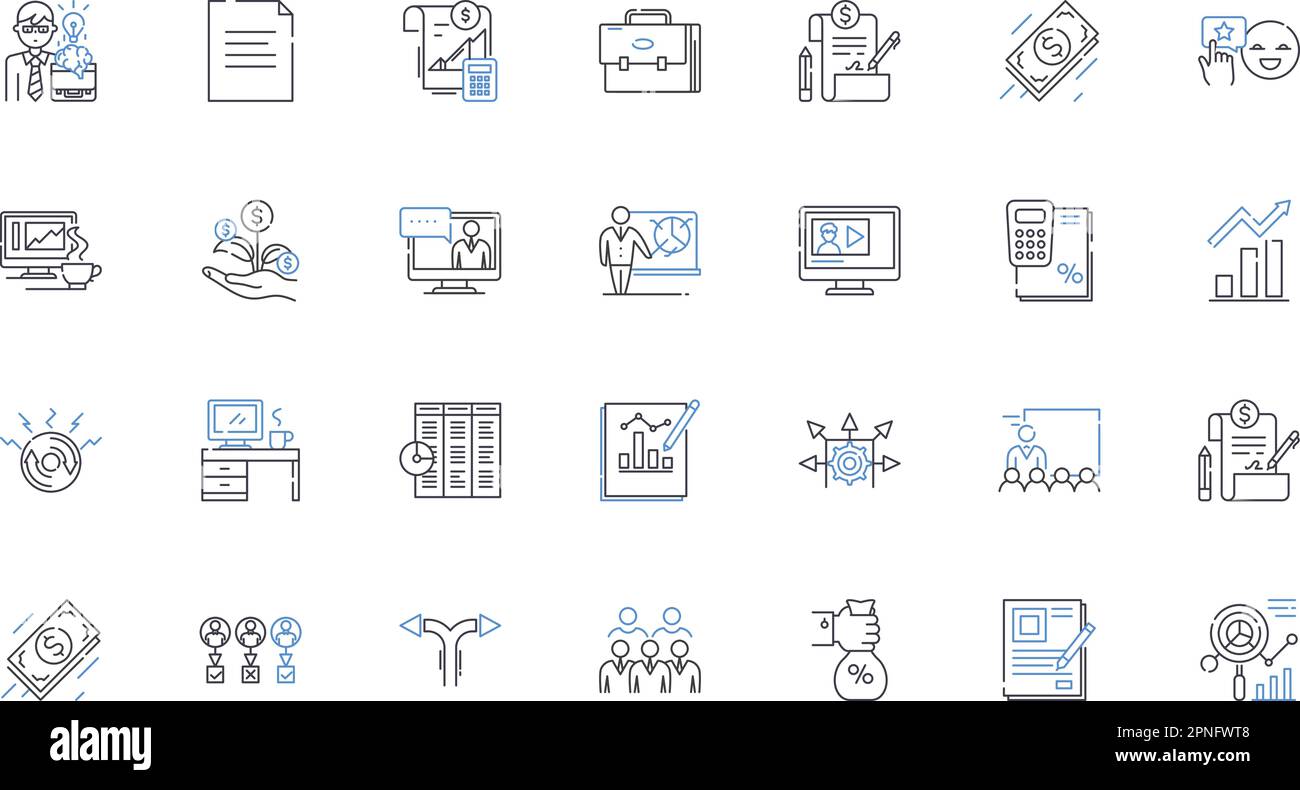 Risk examination line icons collection. Vulnerability, Mitigation ...