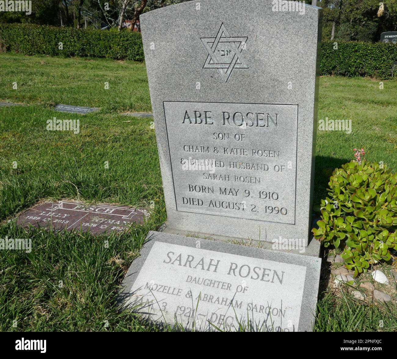 Los Angeles, California, USA 16th April 2023 Actor Abe Rosen Grave at ...