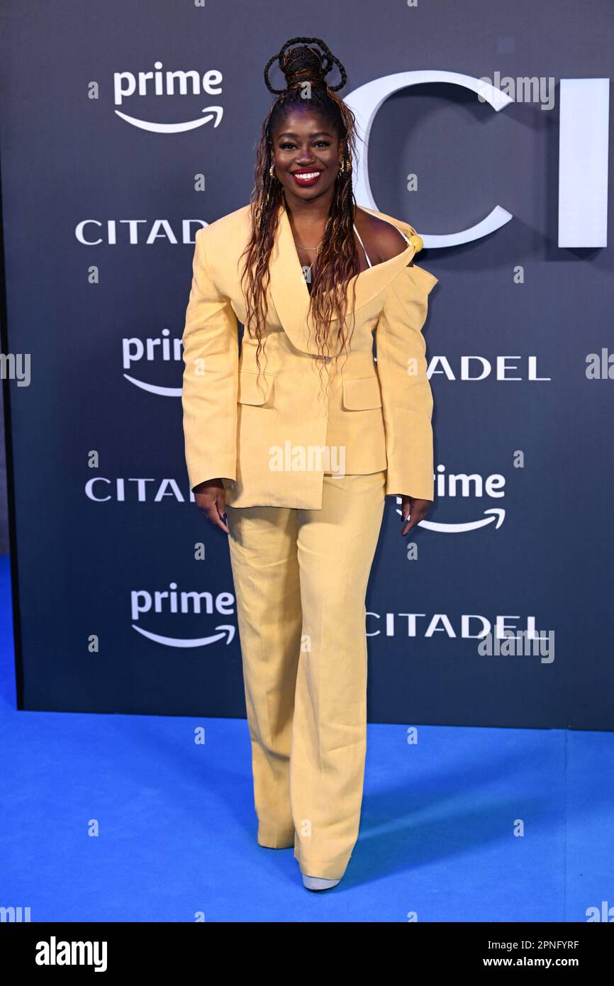 London, UK. 18th Apr, 2023. Clara Amfo at the Citadel World Premiere