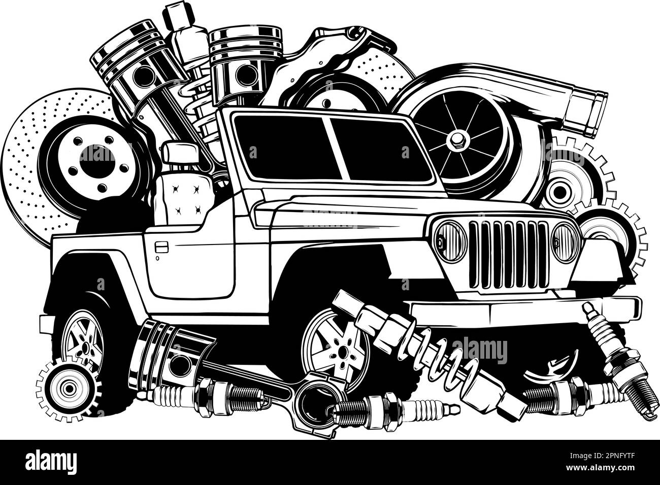 Offroad car. Offroading suv adventure, extreme competition emblem and