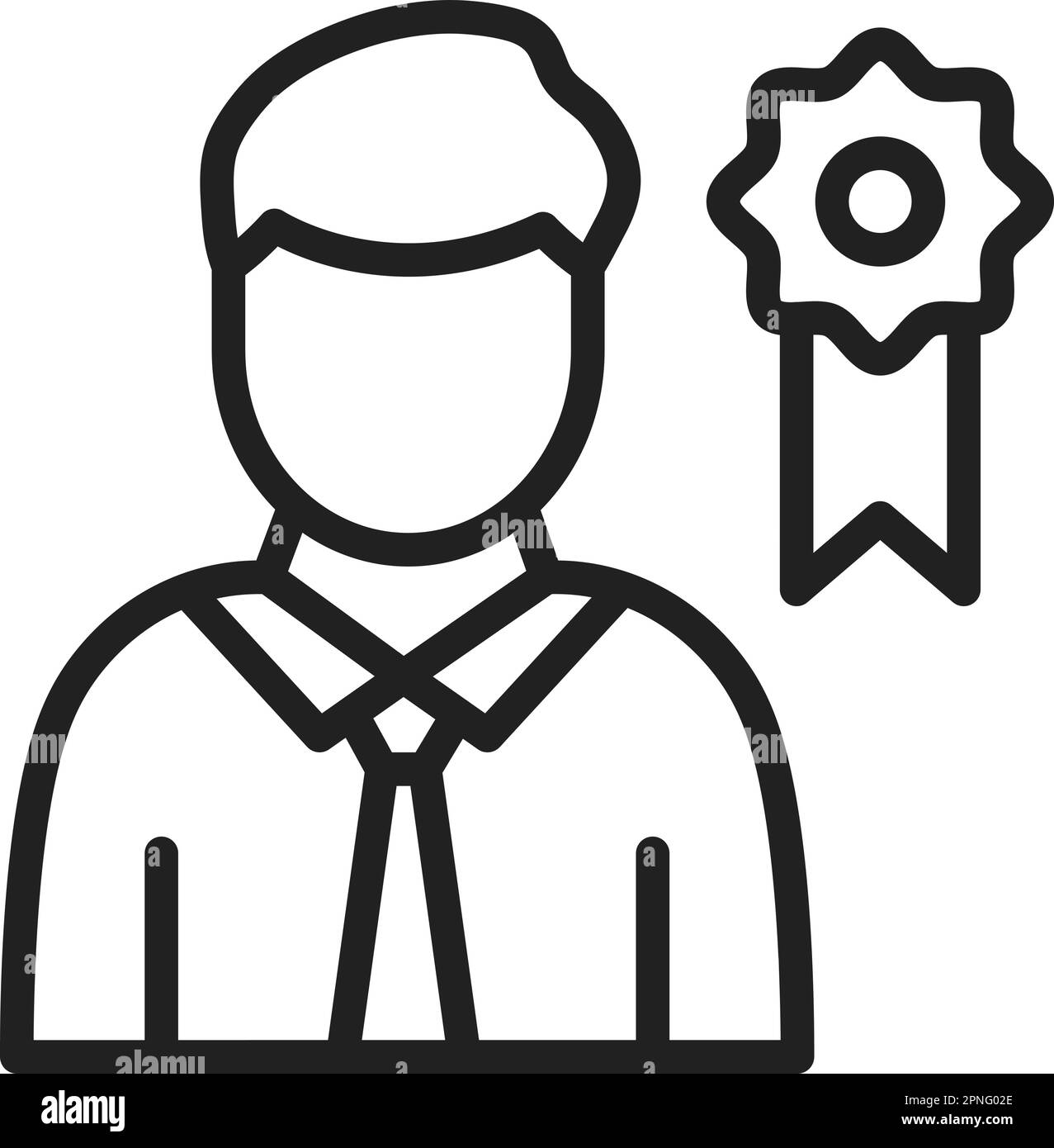 Reputation icon vector image. Suitable for mobile apps, web apps and ...