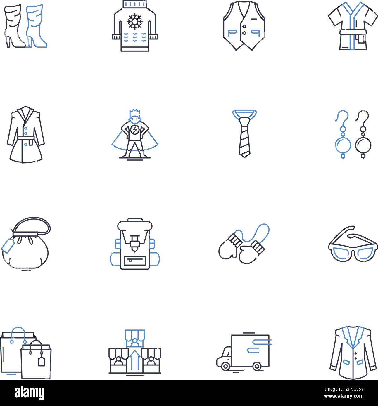 Stature line icons collection. Height, Build, Proportion, Figure, Frame