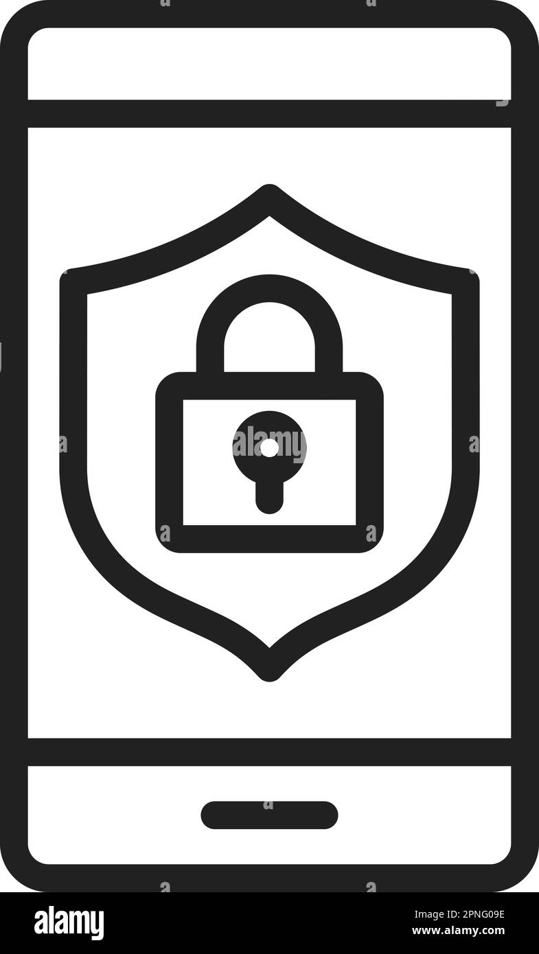 Secure Device icon vector image. Suitable for mobile apps, web apps and